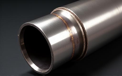 Sistema di scarico artigianale in titanio con saldature TIG visibili